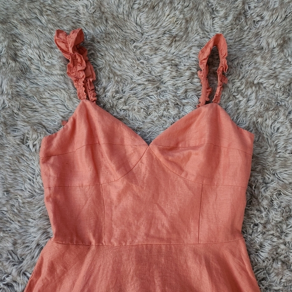 Roller Rabbit Jona Maxi Dress‎ In Mango Orange Women's Size XL - Picture 4 of 12